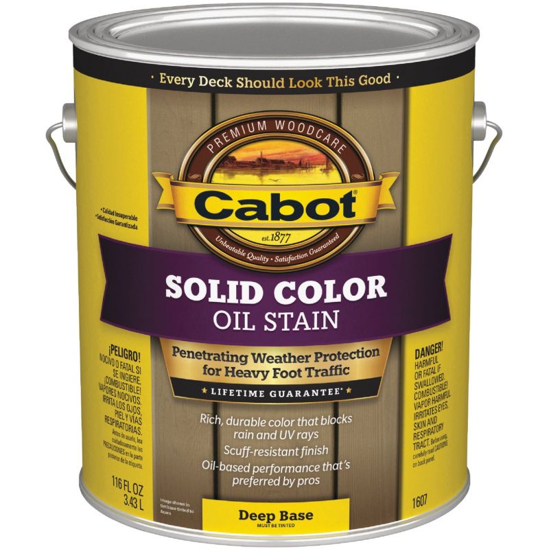 Cabot Solid Color Oil Deck Stain Deep Base, 1 Gal.