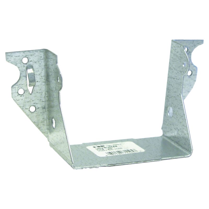 MiTek SUH44 Joist Hanger, 2-7/8 in H, 2 in D, 3-9/16 in W, 4 in x 4 in, Steel, G90 Galvanized, Face Mounting 4 In X 4 In