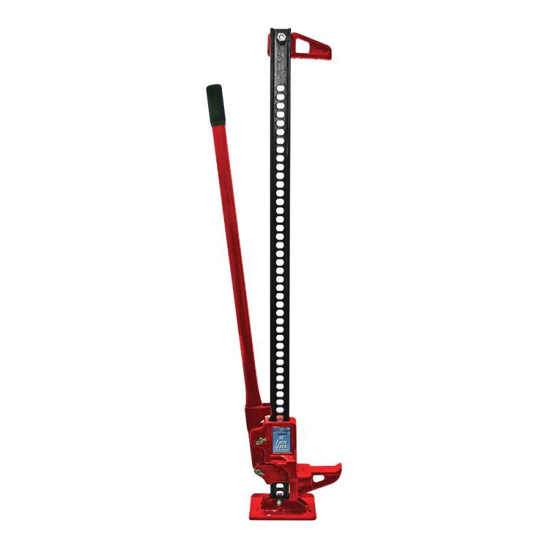 Reese Towpower 7033400 Frame Jack, 7000 lb, 48 in Lift, Steel, Black/Red Black/Red