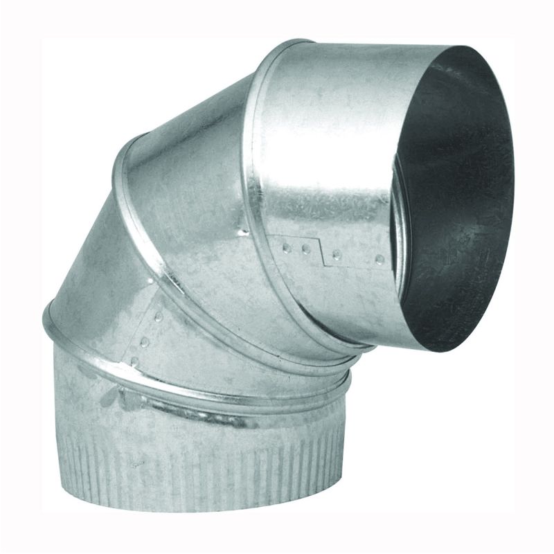 Imperial GV0294-C Adjustable Elbow, 6 in Connection, 26 Gauge, Galvanized Steel