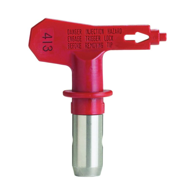 Titan 662-413 Paint Sprayer Tip, 0.013 in Tip, Tungsten Carbide Red