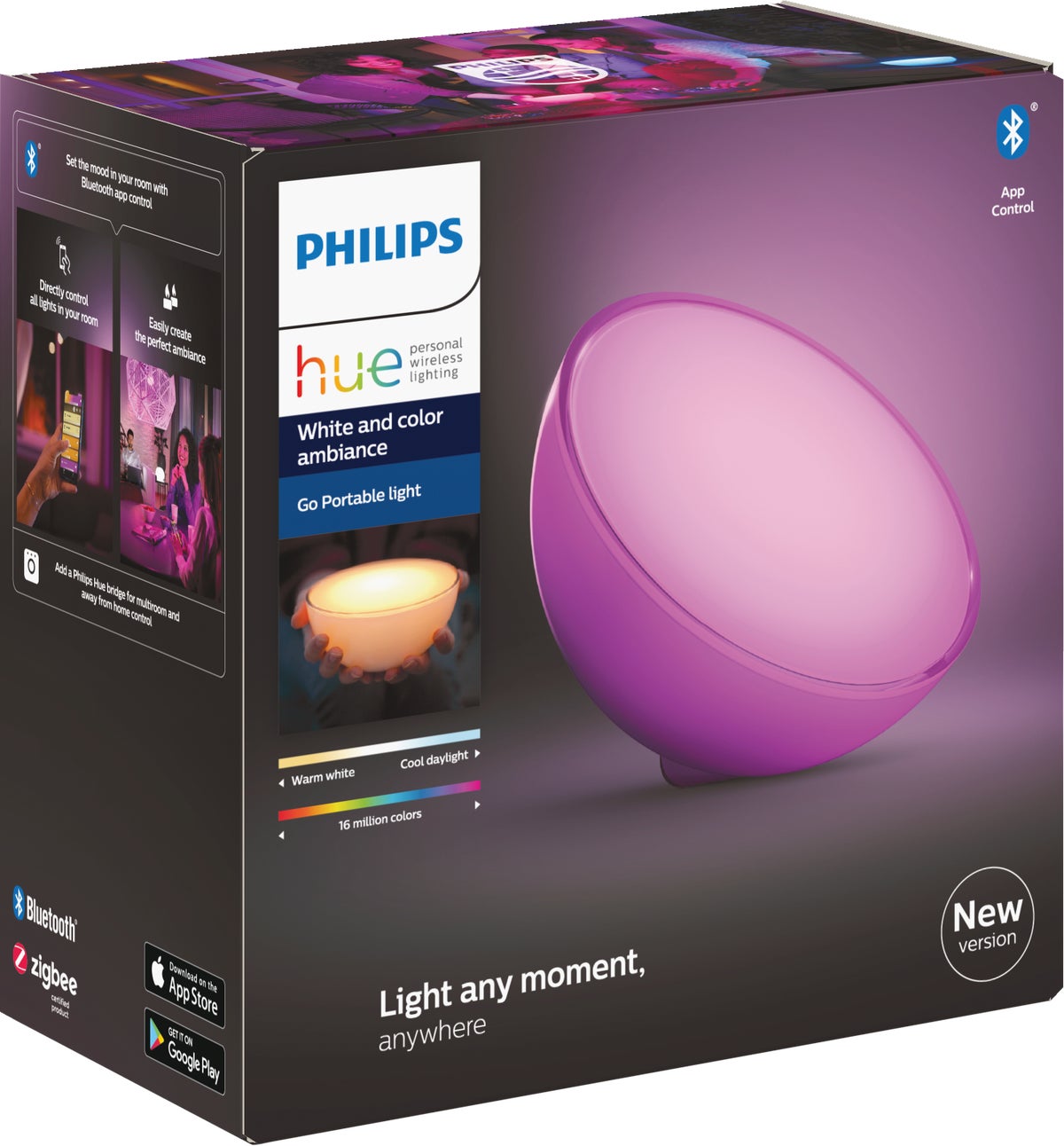 Buy Philips Hue Go White & Color Ambiance Bluetooth LED Portable