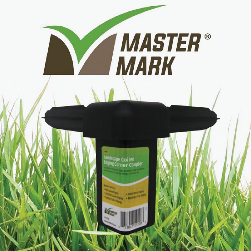 Master Mark Master Gardener Contractor Lawn Edging Coupler Black