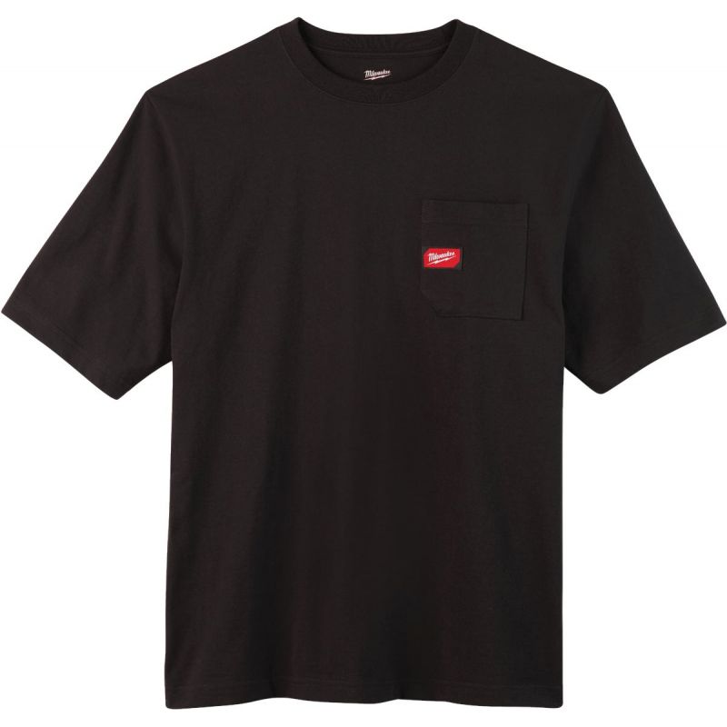 Buy Milwaukee Heavy-Duty Pocket T-Shirt S, Black, Short Sleeve
