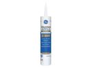 GE Siliconized Advanced Acrylic 2863841 Window &amp; Door Sealant, White, 1 to 14 days Curing, 10 fl-oz Cartridge White (Pack of 12)
