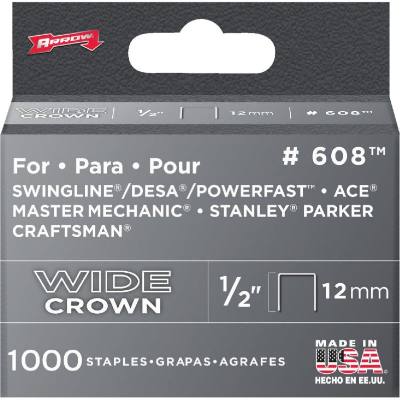 Arrow Heavy-Duty Wide Crown Staple (Pack of 5)