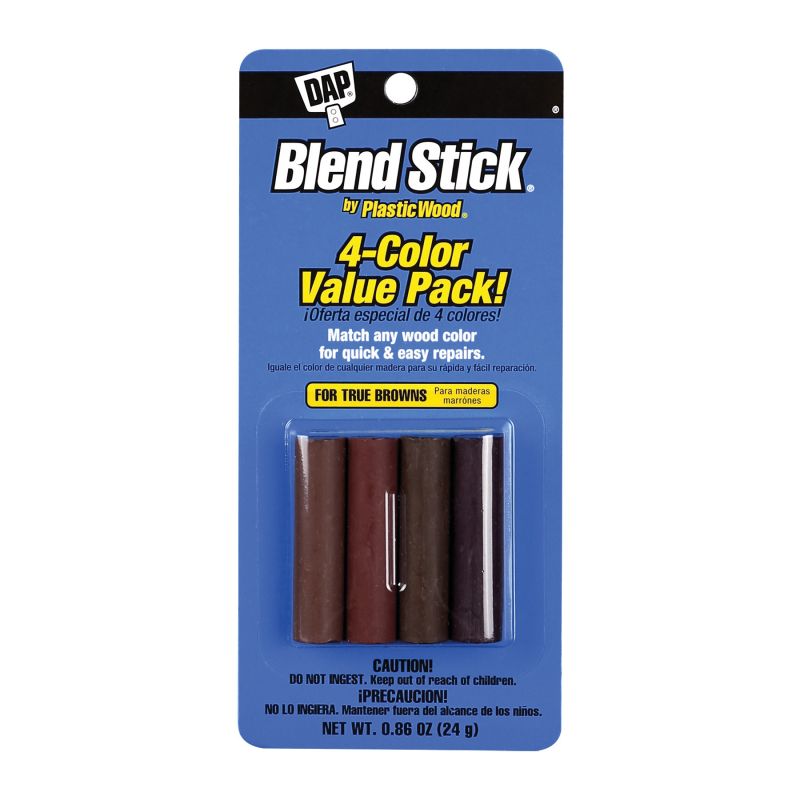 DAP Blend Stick 7079804102 Putty, Solid, Slight, Dark Wood, 0.86 oz Dark Wood