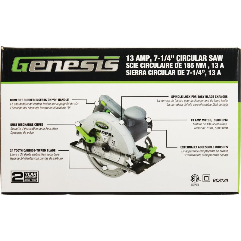 Genesis 7-1/4 In. 13A Circular Saw 13