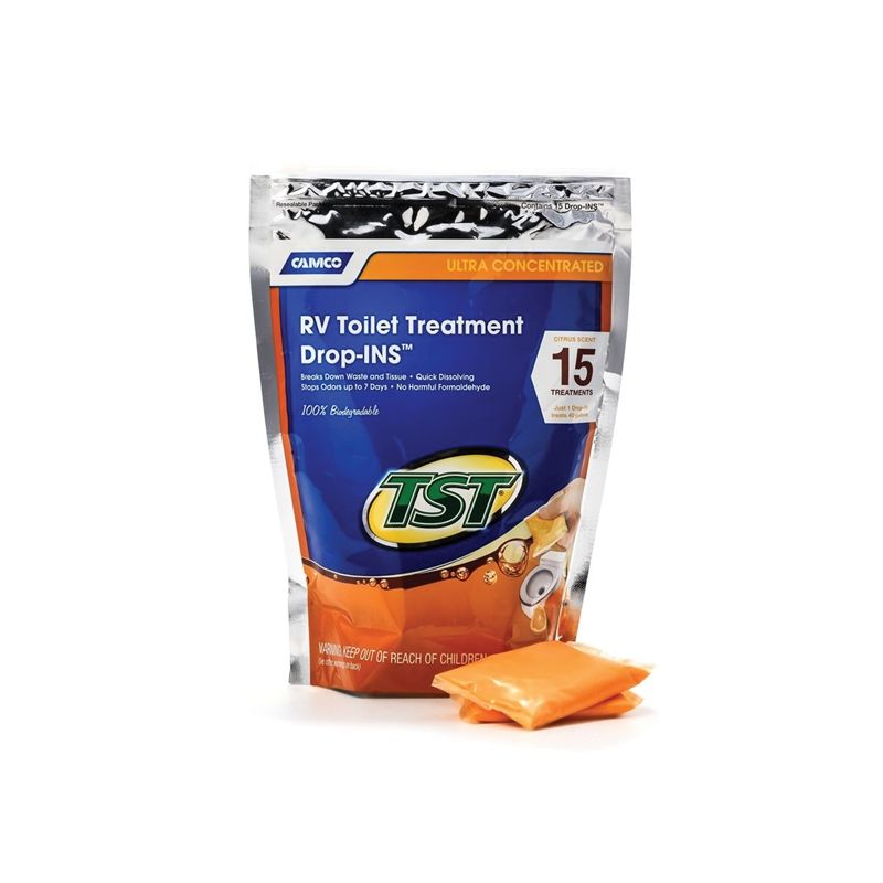 Camco USA 41189 RV Toilet Treatment, Granular, Citrus Bright Orange