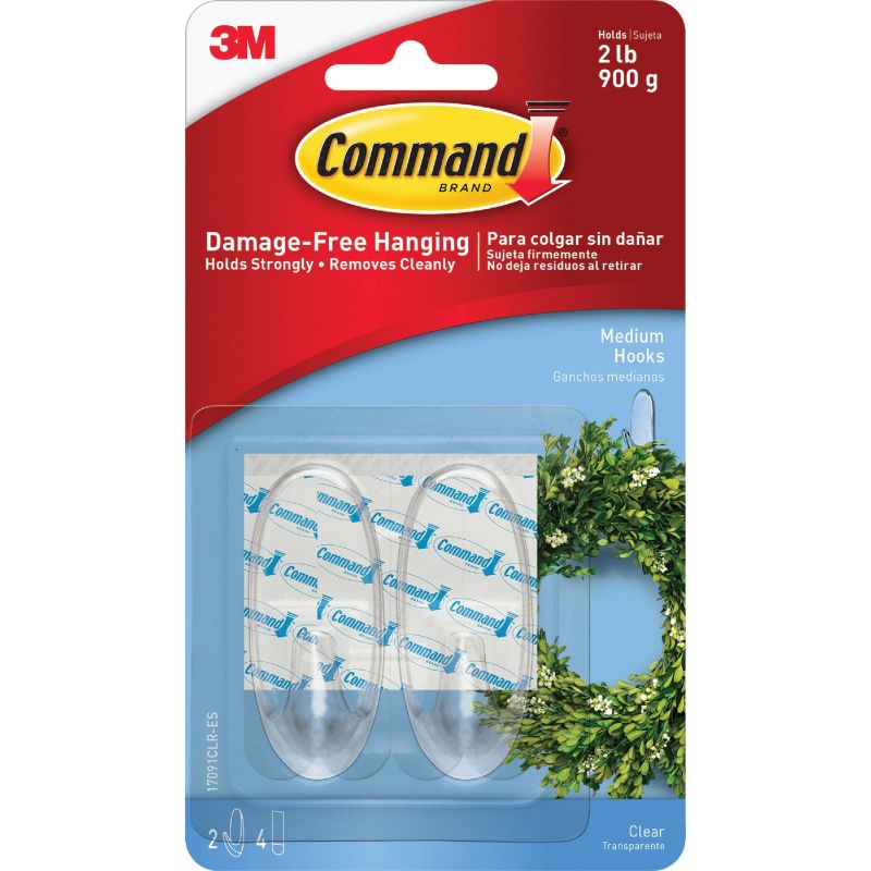 3M Command Clear Adhesive Hook Clear