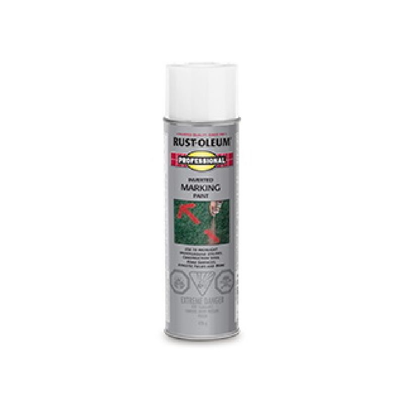 Rust-Oleum N2392838 Inverted Marking Spray Paint, Matte, White, 426 g, Can White