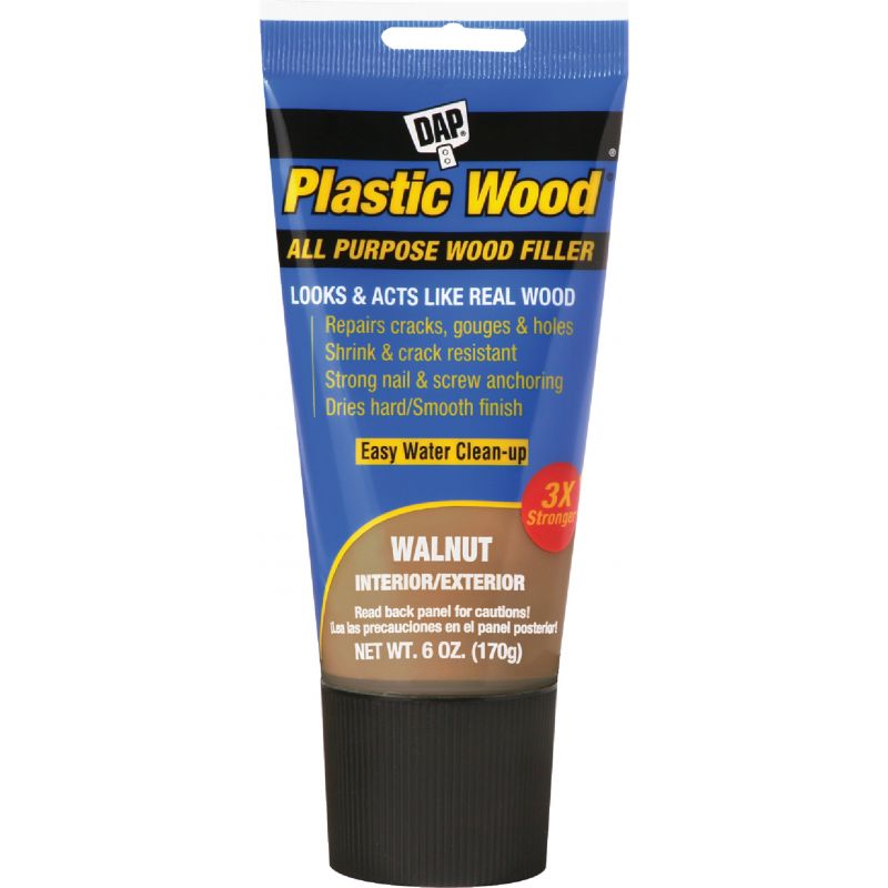 Dap Plastic Wood All Purpose Wood Filler Walnut, 6 Oz.