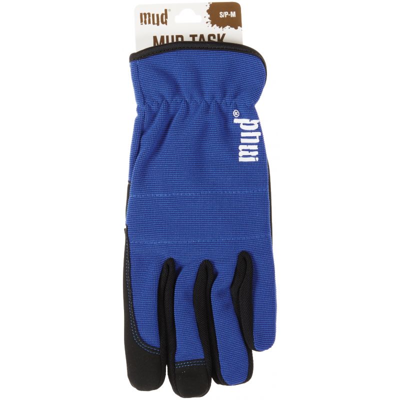 Mud Touchscreen Garden Gloves S/M, True Blue