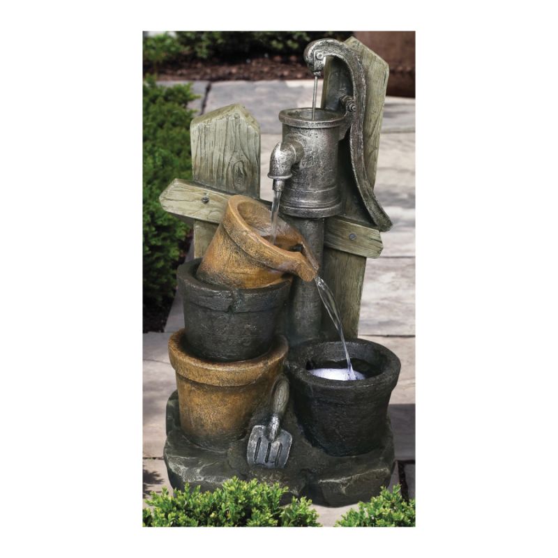 Seasonal Trends Y95891 Water Fountain, Old Fashion Pump Multi-Color