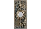 IQ America Wired Seasonal Doorbell Push-Button Antique Brass