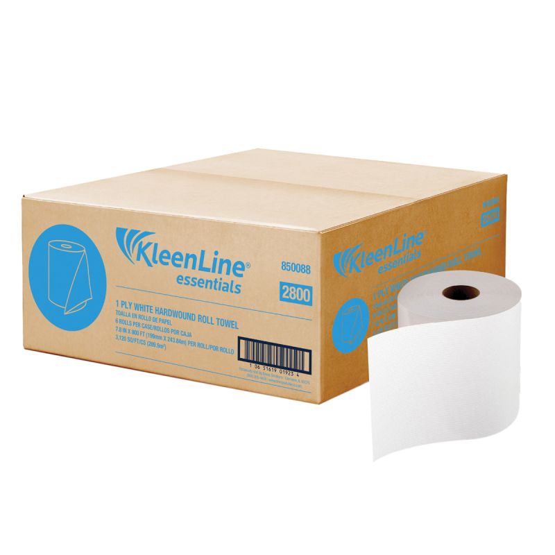 North American Paper 893606 Towel, 800 ft L, 7.87 in W, 1-Ply White