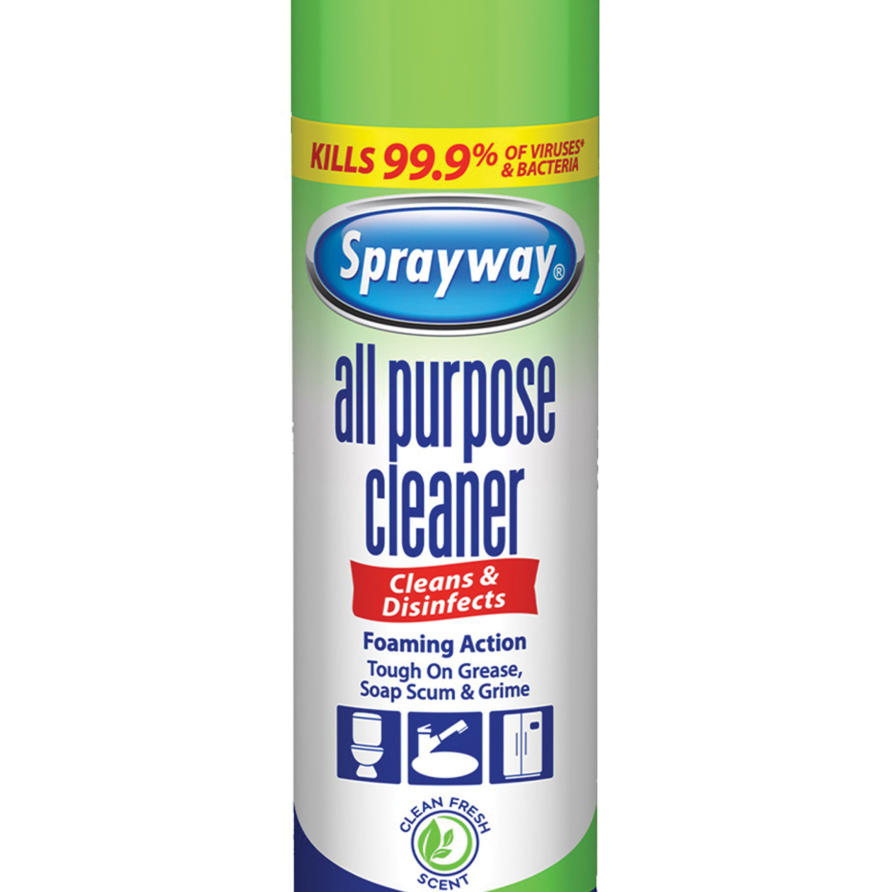 Sprayway Fresh Scent Glass Cleaner 6 oz Foam (12 Pack)