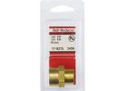 Lasco Threaded Reducing Yellow Brass Coupling 3/8&quot; FPT X 1/4&quot; FPT