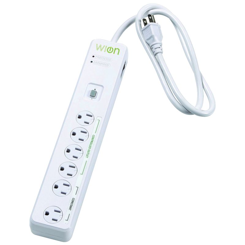 CCI 50051 Surge Protector, 120 V, 15 A, 4 -Outlet, 900 J Energy, White White