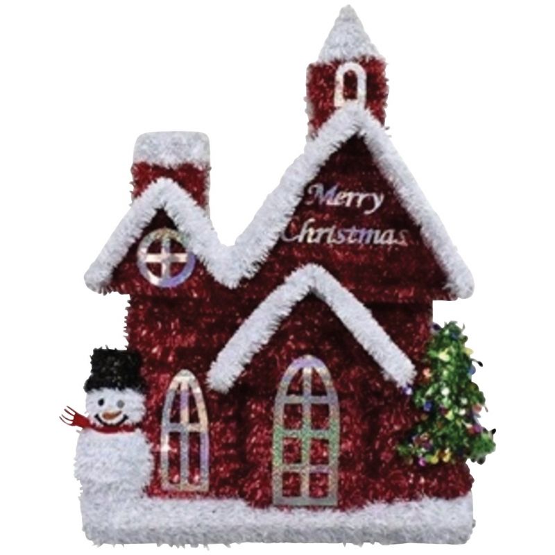 Youngcraft 2-Dimensional Tinsel Church Holiday Decoration (Pack of 6)