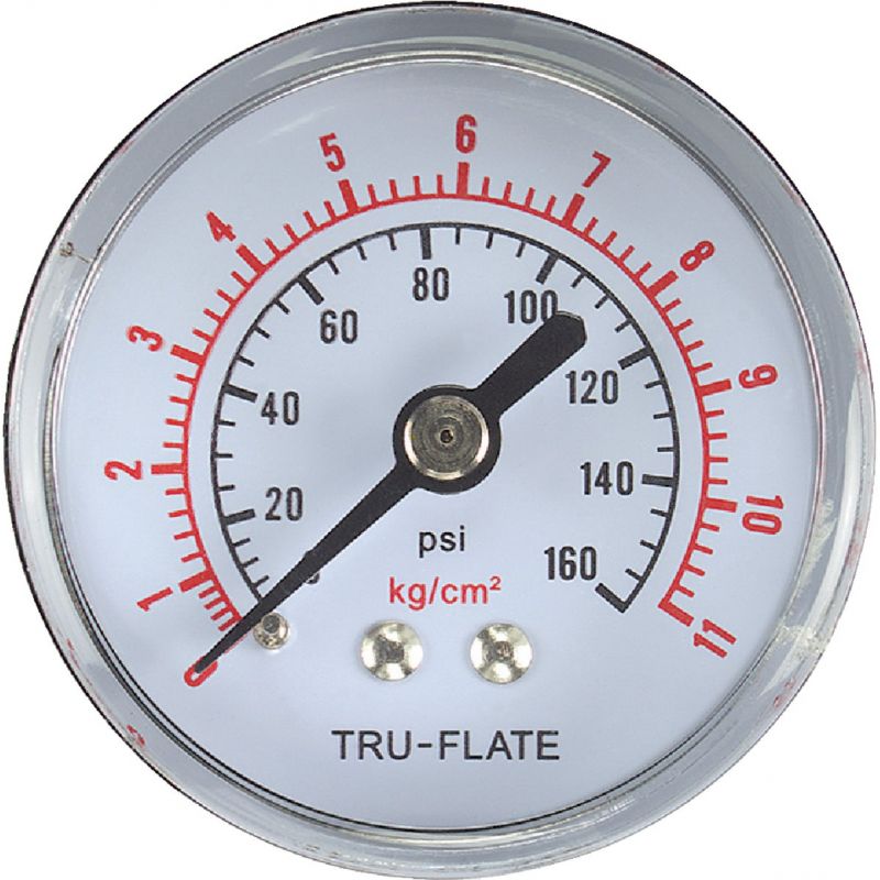 Tru-Flate Air Line Pressure Gauge