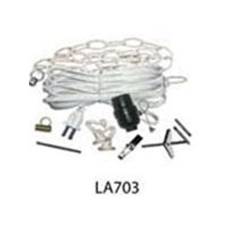 Atron LA703 Swag Lamp Kit, White White