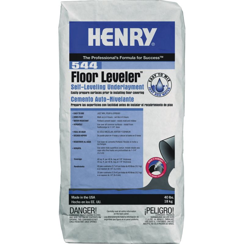 WW HENRY Bag Floor Patch &amp; Leveler Gray, 40 Lb.