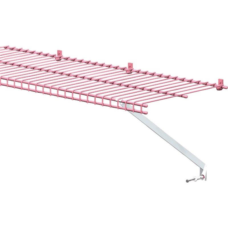 White Wire Shelving Support Bracket, White Wire Shelving
