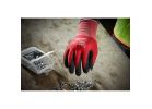 Milwaukee 48-22-8901 Gloves, Unisex, M, 7.2 to 7.5 in L, Nitrile, Red M, Red