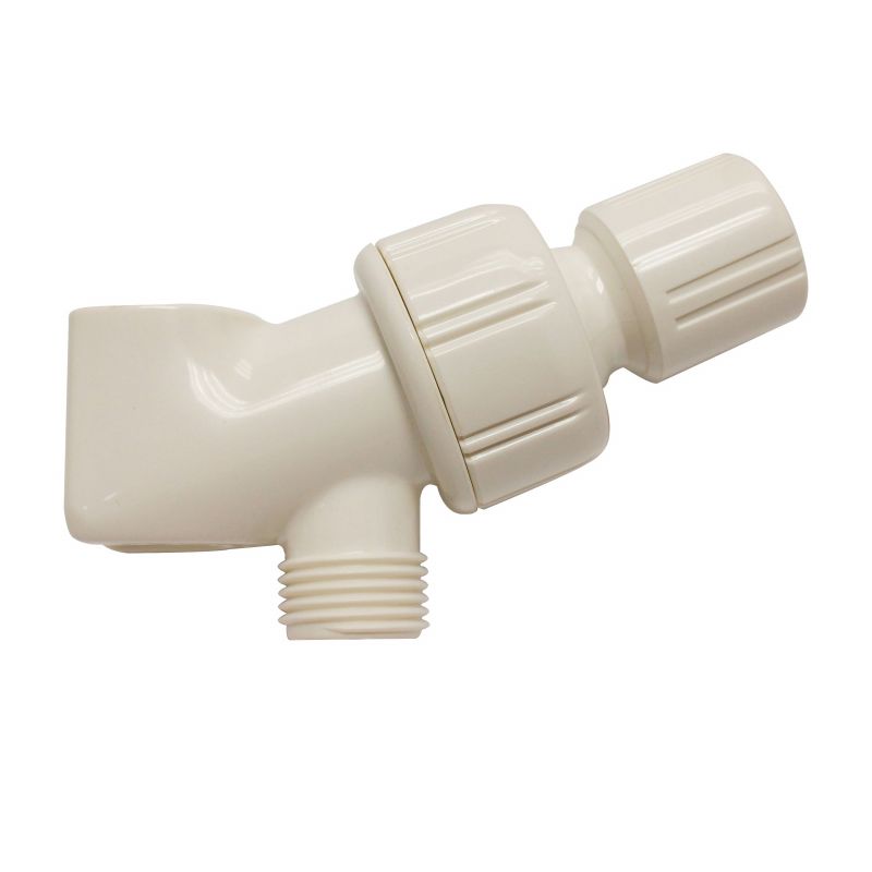 Plumb Pak PP828-64 Shower Bracket, Replacement, White, For: 1/2 in IPS Shower Connections White