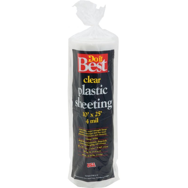 Do it Best Plastic Sheeting 10 Ft. X 25 Ft., Clear