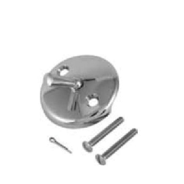 Keeney Brushed Nickel Bathtub Strainer with Screw in the Bathtub