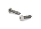 Reliable PKASW834VP Screw, #8-15 Thread, 3/4 in L, Pan Head, Square Drive, Self-Tapping, Type A Point, Stainless Steel, 100/BX Red/White