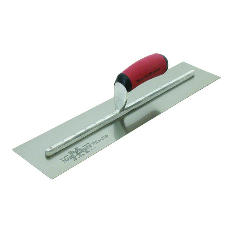 Marshalltown MXS62D Finishing Trowel, 12 in L Blade, 4 in W Blade, Spring Steel Blade, Square End, Curved Handle 12 In