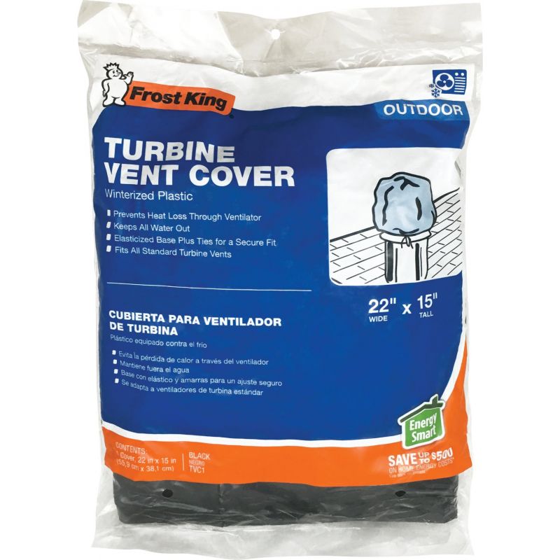 Frost King Turbine Cover 12&quot; Or 14&quot; Turbine, Black