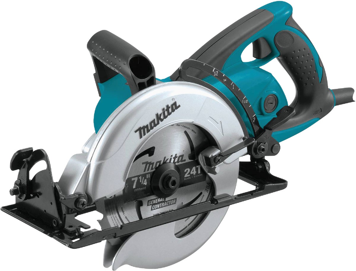 Details about   Makita Circular Saw 7-1/4 inch 15 Amp Motor Keyed 24T Carbide Blade Corded Teal 