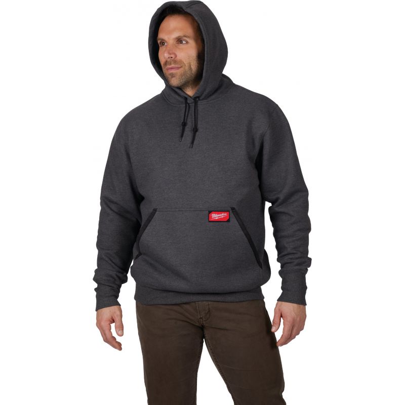 Milwaukee Heavy-Duty Hooded Sweatshirt XL, Gray