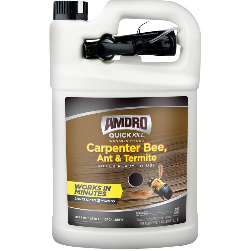 Amdro Quick Kill Carpenter Bee, Ant, &amp; Termite Killer 1 Gal., Trigger Spray