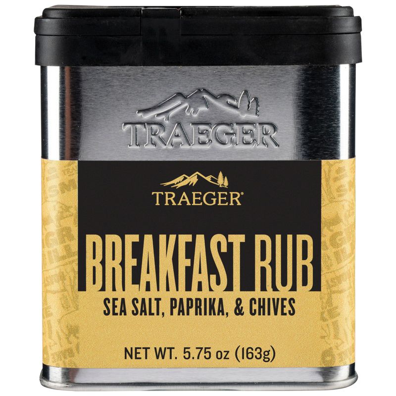 Traeger SPC216 Breakfast Rub, Garlic, Paprika, 5.75 oz Tin