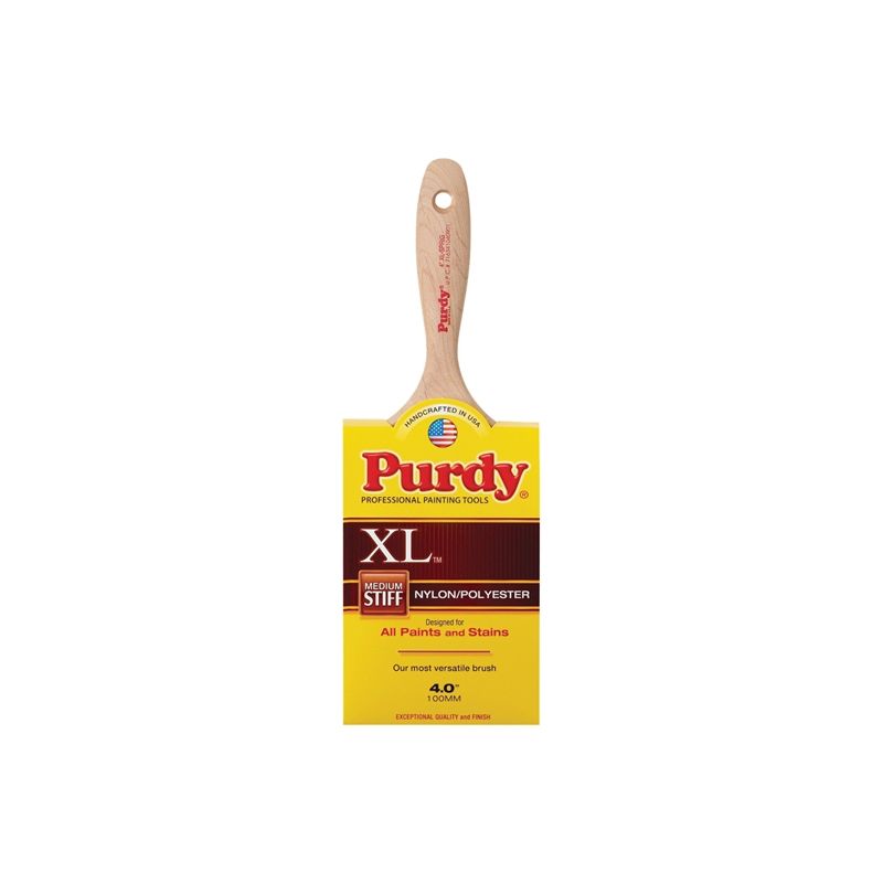 Purdy XL Sprig 144380340 Trim Brush, Nylon/Polyester Bristle, Beaver Tail Handle