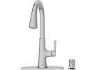 American Standard Maven Single Handle Lever Pull-Down Kitchen Faucet with Soap Dispenser Transitional