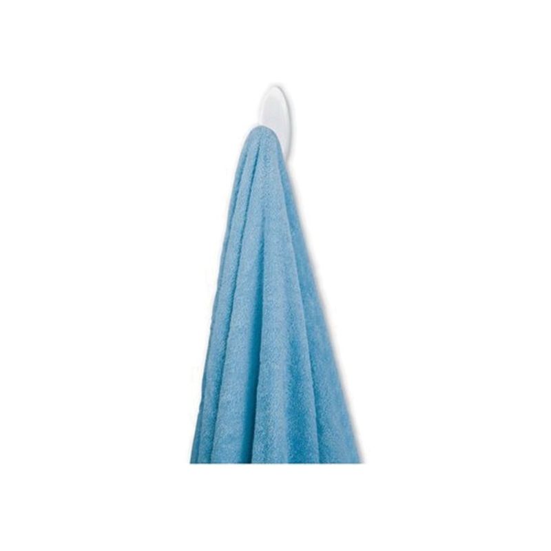 Command BATH17-ES Towel Hook, 5 lb, Plastic Frosted