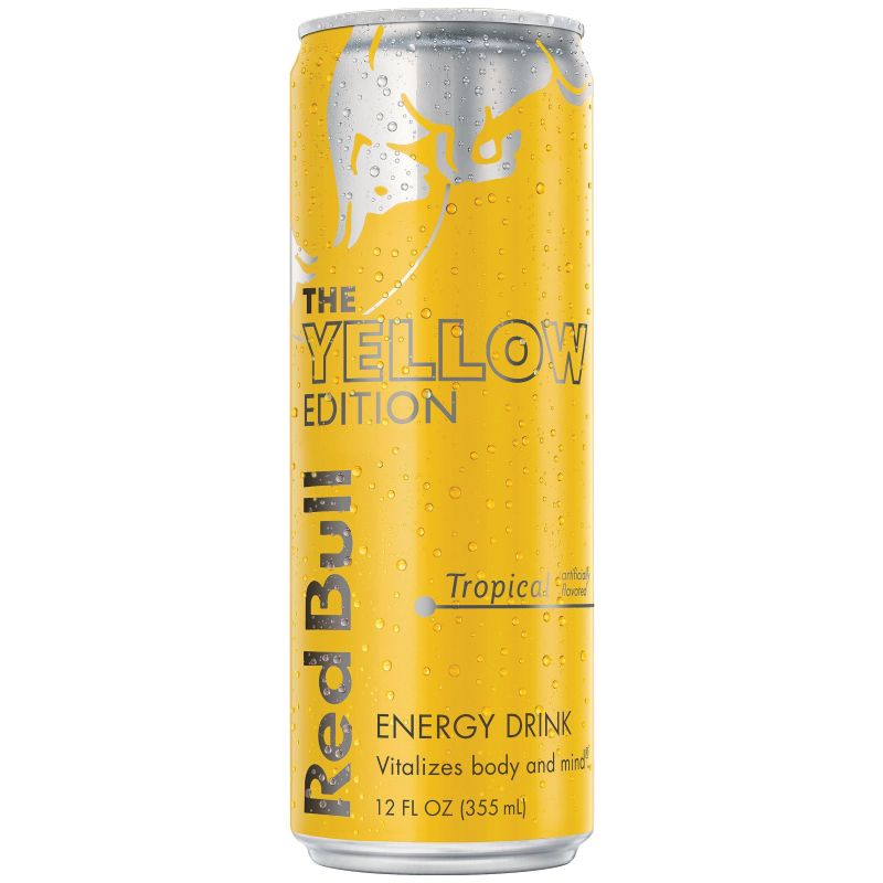 Red Bull 611269113570 Energy Drink, Tropical Punch Flavor, 12 oz Can