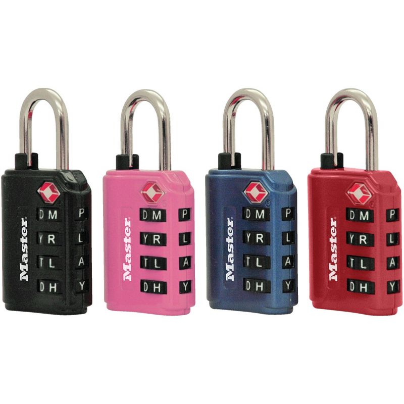 Master Lock WORD Combination Luggage Lock (TSA-Accepted) Assorted