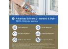 GE Advanced Silicone Window &amp; Door 100% Silicone Sealant White, 2.8 Oz.