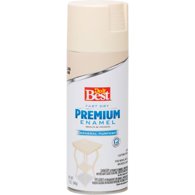 Do it Best Premium Enamel Spray Paint Sand, 12 Oz.