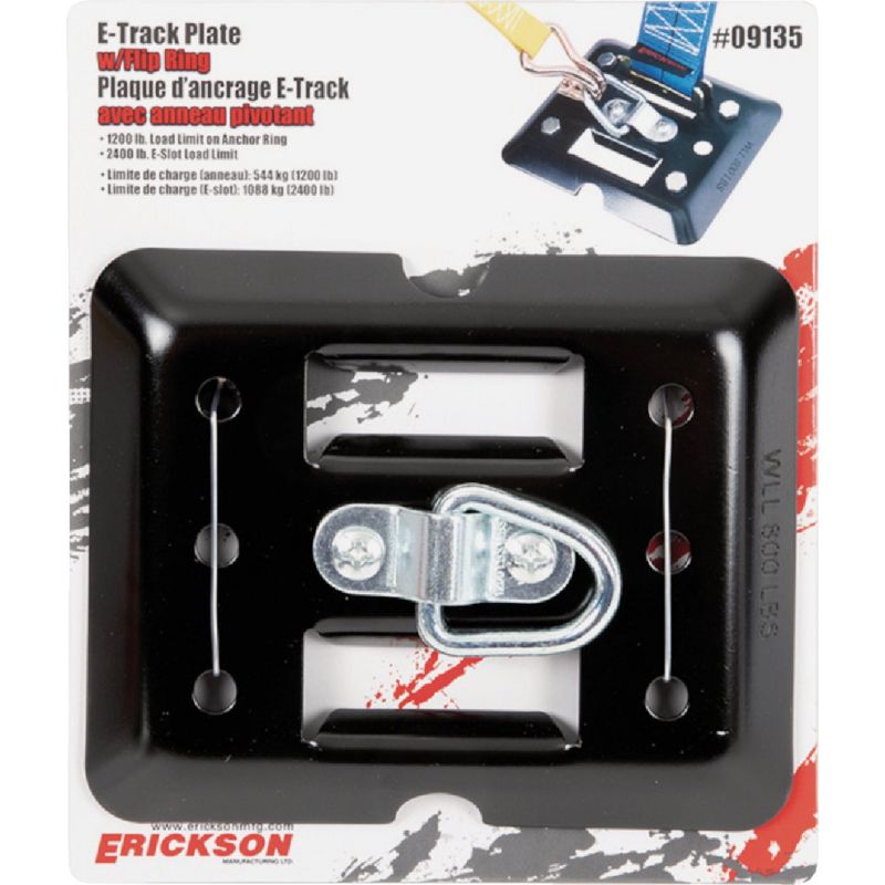 Erickson E-Track Plate with Flip Ring