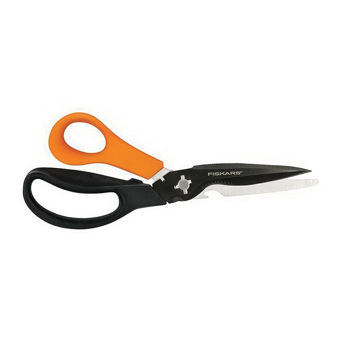 Buy Fiskars 1067272 Garden Shears, 9 in OAL, Stainless Steel Blade, Black/Orange  Handle