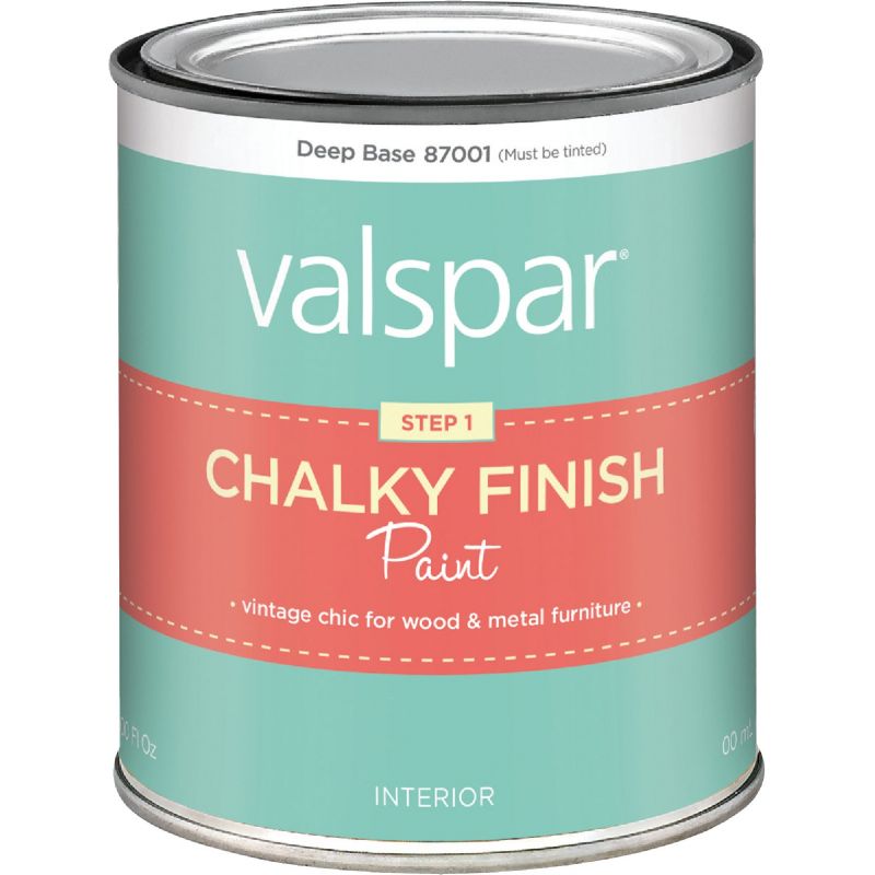 Valspar Chalky Finish Chalk Paint Base Deep Base, 1 Qt.