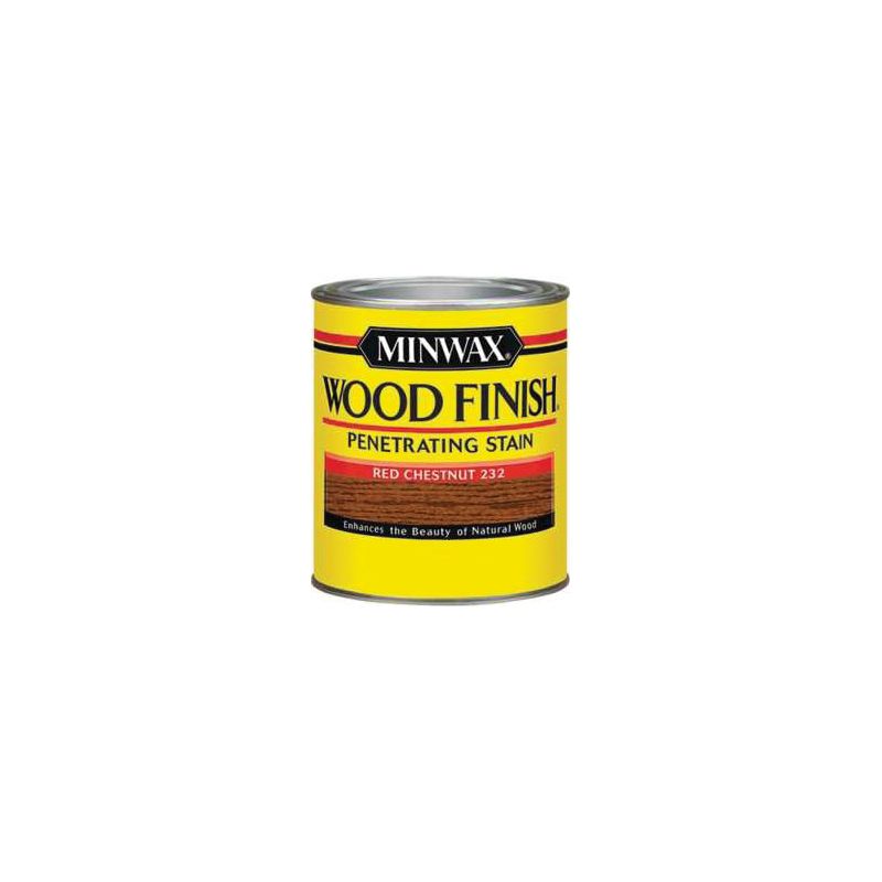 Minwax 223204444 Wood Stain, Red Chestnut, Liquid, 0.5 pt, Can Red Chestnut